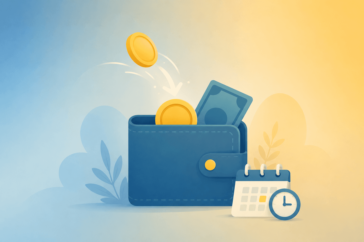 Illustration of money moving automatically from a sale straight into a bank account, representing Paystack's automatic settlement.